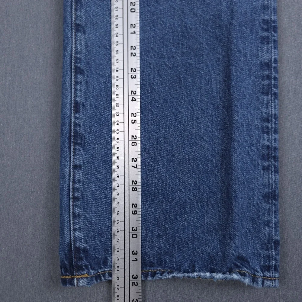 American‎ Eagle Classic Bootcut Jeans Mens 36x34 (Fits 36x32) Blue Whisker Denim